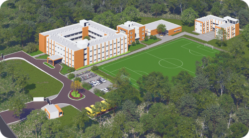 vidyalaya residential school elevation