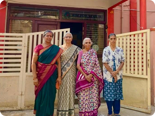 Donor visit to Bangalore chatralaya by family of chapter lead