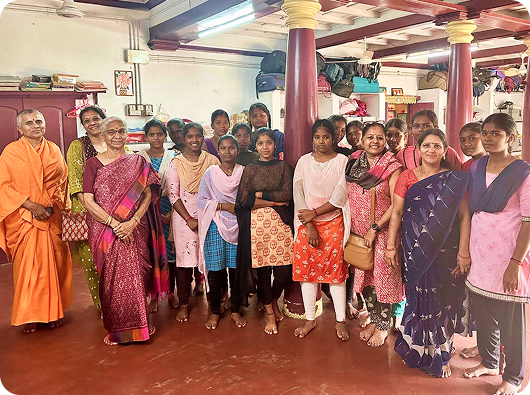 Semmangudi chatralaya visit by chapter lead and her mother