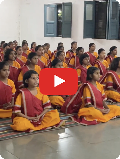 AIM for Seva Inder & Prabha Sharma Girls School students reciting stotras