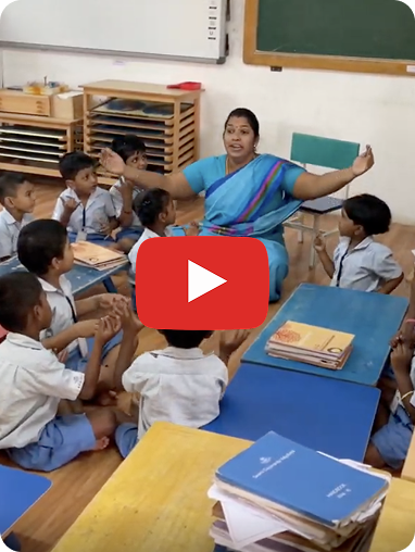 Sweet moment of AIM for Seva Manjakkudi School students singing