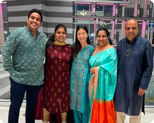 Kumar Natesaiyer and his family